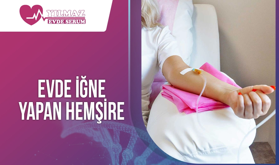 Evde İğne Yapan Hemşire